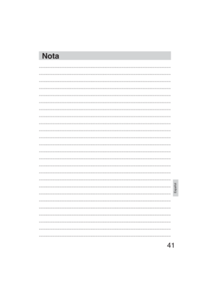 Page 4141
Español
Nota
................................................................................................................
................................................................................................................
................................................................................................................
...................................................................................................................