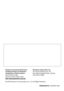 Page 12PSQX3422YA  KK0405ST1055 Panasonic Consumer Electronics 
Company Division of Panasonic 
Corporation of North America
One Panasonic Way, 
Secaucus, New Jersey 07094
http://www.panasonic.com/csdPanasonic Puerto Rico, lnc.
Ave. 65 de Infantería, Km. 9.5, 
San Gabriel Industrial Park, Carolina, 
Puerto Rico 00985
 2005 Panasonic Communications Co., Ltd. All Rights Reserved. 