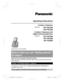 Page 1Operating Instructions
Cordless Telephone
Model No. KX-TGC350
KX-TGC352
  Cordless Telephone with
Digital Answering Machine
   Model No.
KX-TGC360
KX-TGC362
KX-TG3620 Model shown is KX-TGC350.
Before initial use, see “Getting Started”
on page 8.
Thank you for purchasing a Panasonic product.
Please read these operating instructions before using the unit and save them for
future reference.
Consulte  “Guía Rápida Española”, página 36.
For assistance, visit our Web site: http://shop.panasonic.com/support...