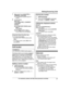 Page 211
Base unit:  Press MLOCATOR N or
M HANDSET LOCATOR N.
R All registered handsets beep for 1
minute.
2 To stop paging:
Base unit:
Press  MLOCATOR N or  MHANDSET
LOCATOR N.
Handset:
n KX-TGE210/KX-TGE230 series:
page 3
Press  MOFF N.
n KX-TGE240 series: page 3
Press  M N
,
 then press  MOFF N. Using the Smart function key
Y

ou can also stop paging:
– KX-TGE210/KX-TGE230 series: press
M N
.
–

KX-TGE240 series: press  M N
,
 then
press  MOFF N. Cell locator
Available for:
K
 X-TGE230/KX-TGE240 series (page...