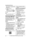 Page 48–
“Trunk prefix ”: A trunk prefix; the initial
digit(s) to be dialed in a domestic call, prior
to the area code.
1 MMENU N (right soft key)
2 To store  “International code ”:
#117
To store  “Country code ”:  #118
To store  “Trunk prefix ”:  #119
3 Enter the desired number.  a M SAVE N
4 MOFF N
Note:
R After you copy the entries, confirm that the
numbers were transferred correctly. Text message (SMS) alert
T
 he handset can notify you when a cellular
phone that is paired to the base unit receives
a text...