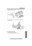 Page 85Useful Information
Answering System Preparation
85
Wall Mounting
Telephone System
For assistance, please call: 1-800-211-PANA(7262)
4Adjust the adaptor to hold the base unit, then push it in the direction of 
the arrow until it clicks into place.
5Connect the telephone line cord. Mount the unit, then slide it down.
•Raise the antennas.
6To charge the handset battery:
Place the handset on the base unit.
•The unit beeps once and the CHARGE indicator lights.
TG6500.book  Page 85  Friday, June 25, 2004  6:56...