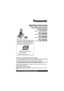 Page 1Thank you for purchasing a Panasonic product.
This unit is compatible with Caller ID. You must subscribe to the appropriate 
service offered by your service provider/telephone company.
Please read these operating instructions before using the unit and save 
them for future reference.
For assistance, visit our website:
http://www.panasonic.com/help for customers in the U.S.A. or Puerto 
Rico.
Charge the batteries for about 7 hours before initial use.
Consulte “Guía Rápida Española”, página 48.
Operating...