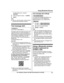 Page 53To store 
“National access ”:
#119
3 Enter the desired number.  a M SAVE N
4 MEXIT N
Note:
R After you copy the entries, confirm that the
numbers were transferred correctly. Text message alert
Available for:
K
 X-TG7871 series (page 3) This feature sets the handset and base unit to
n

otify the arrival of a new text message on a
cellular phone that is paired with the base unit.
This notification is displayed momentarily on
both the handset and the base unit, and
announced 2 times. The announcement is in...