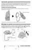 Page 10Auricular opcional
Enchufando un auricular opcional a la unidad portátil podrá conversar por teléfono con las 
manos libres. Utilice solamente un auricular Panasonic KX-TCA60, KX-TCA86, 
KX-TCA88, KX-TCA91, KX-TCA92 o KX-TCA98. Para hacer el pedido, llame al número de 
teléfono para accesorios de la página 1.
Conexión del auricular opcional
Abra la tapa de la toma para auricular y conecte el auricular opcional a la toma para 
auricular como se muestra.  
•El auricular se veude separado. El modelo...