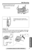 Page 5353
Wall Mounting
Useful Information
For assistance, please call: 1-800-211-PANA(7262)
4Connect the telephone line cord. 
Mount the base unit, then slide 
down. 
•Raise the antennas.
Charger unit
The charger can be wall mounted. Connect the AC adaptor. Install screws 
using the wall template (p. 52). Mount the charger ( ). Slide it down ( ), 
then slide down to the right ( ) until it is secured.
To temporarily set the handset down 
during a conversation, place it as shown 
here.
12
3
$
#
%
To  P ower...