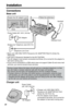 Page 1010
Installation
Connections
Base unit
•Base unit: USE ONLY WITH Panasonic AC ADAPTOR PQLV10 (Order No. 
PQLV10Z).
•Use Only a Panasonic Handset for the KX-TG2750S.
•The AC adaptor must remain connected at all times. (It is normal for the adaptor to 
feel warm during use.)
•If your unit is connected to a PBX which does not support Caller ID and voice mail 
services, you cannot access those services.
Charger unit
During a power failure the base unit will work as a standard telephone, so that 
you can make...