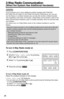 Page 4646
2-Way Radio Communication
(When the System Has Additional Handsets) 
If you purchase one or more additional cordless handsets (KX-TGA270S, 
KX-TGA271B, KX-TGA271V, KX-TGA271W and KX-TGA273S) (p. 23), you can 
use this feature. A cordless handset user can talk with another cordless handset 
user regardless of the base unit location. 2-Way Radio communication, which is the 
direct communication between a pair of cordless handsets, does not need the base 
unit interface. 
You need to turn on 2-Way Radio...