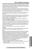 Page 7777
FCC and Other Information
Useful Information
For assistance, please call: 1-800-211-PANA(7262) The telephone company may make changes in its facilities, equipment, operations 
or procedures that could affect the operation of the equipment. If this happens the 
telephone company will provide advance notice in order for you to make necessary 
modiﬁcations to maintain uninterrupted service.
If trouble is experienced with this equipment, for repair or warranty information, 
please contact a Factory...