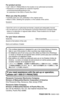 Page 84For product service
•Call 1-800-211-PANA(7262) for the location of an authorized servicenter.
•Panasonic’s e-mail address for customer inquiries:
consumerproducts@panasonic.com 
for customers in the USA or Puerto Rico ONLY
When you ship the product
•Carefully pack your unit, preferably in the original carton.
•Attach a letter, detailing the symptom, to the outside of the carton.
Symptom
•Send the unit to an authorized servicenter, prepaid and adequately insured.
•Do not send your unit to the Panasonic...