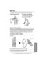 Page 6565
Useful Information
For assistance, please call: 1-800-ADT-ASAP
Belt Clip
You can hang the cordless handset on your belt or pocket using the belt clip.
To attach the belt clip To remove the belt clip
Optional Headset
Connecting an optional headset to the cordless handset allows hands-free phone 
conversation. Please use only a Panasonic KX-TCA60, KX-TCA86, KX-TCA88, 
KX-TCA88HA, KX-TCA91, KX-TCA92 or KX-TCA98 headset. To order, call the 
accessories telephone number on page 2.
Connecting an optional...