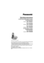 Page 1This unit is compatible with Caller ID. You must subscribe to the appropriate 
service offered by your service provider/telephone company.
Please read these operating instructions before using the unit and save 
them for future reference.
For assistance, visit our website:
http://www.panasonic.com/help for customers in the U.S.A. or Puerto 
Rico.
Charge the batteries for about 7 hours before initial use.
Operating Instructions
5.8 GHz Expandable Digital Cordless 
 Answering System
Model No. KX-TG4321...