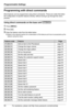 Page 92Programmable Settings
92For assistance, please visit http://www.panasonic.com/phonehelp
Programming with direct commands
Most features can be programmed using direct commands. These are codes that allow 
the configuration of specific features directly, without having to go through the menu 
process.
Using direct commands on the base unit
1Press {MENU}.
2Press {#}.
3Enter the feature code from the table below.
LRefer to the relevant section for a description of the feature and how to access/set-up the...