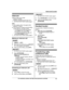 Page 43Intercom
I ntercom calls can be made:
– between handsets
– between a handset and the base unit *1
*1 KX-TG4741/KX-TG4761 series: page 3
Note:
R When paging unit(s), the paged unit(s)
beeps for 1 minute.
R If you receive an outside call while talking
on the intercom, you hear 2 tones.
– To answer the call with the handset,
press  MOFF N, then press  M N
.
–

To answer the call with the base unit, press  MSP-PHONE N 2 times. *1
*1 KX-TG4741/KX-TG4761 series: page 3 Making an intercom call
Handset
1 MM...