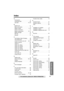 Page 59Answering System Preparation
59For assistance, please call: 1-800-211-PANA(7262)
Telephone System
Useful Information
Index
A
Accessories  . . . . . . . . . . . . . . . . . .  2
Answering calls . . . . . . . . . . . . . . . .22
Auto talk . . . . . . . . . . . . . . . . . .15, 22
B
Backlit LCD . . . . . . . . . . . . . . . . . . . 21
Base unit location . . . . . . . . . . . . . . . 6
Battery charge  . . . . . . . . . . . . . . 3, 10
− Battery information . . . . . . . . . . . . .11
Battery replacement . ....