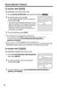 Page 46Room Monitor Feature
46
To monitor with 
The destination unit must not be in use.
•The monitored user can stop being monitored by:
– on the handset, press [OFF] or place the handset on the base unit.
– on the base unit, press [LOCATOR/INTERCOM/TRANSFER] or 
[DIGITAL SP-PHONE].
•“Room monitor” is also displayed on the monitored unit.
•While the base unit is monitoring or being monitored, the LOCATOR/INTERCOM/
TRANSFER indicator ﬂashes and the DIGITAL SP-PHONE indicator lights.
To monitor with 
The...