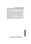 Page 77Useful Information
Answering System Preparation
77
FCC and Other Information
For assistance, please call: 1-800-211-PANA(7262)
Telephone System
• Environment — do not place the unit in a room where the temperature is less 
than 5°C (41°F) or greater than 40°C (104°F). Allow 10 cm (4”) clearance around 
the unit for proper ventilation. Avoid excessive smoke, dust, mechanical vibration, 
shock, or direct sunlight.
• Medical — consult the manufacturer of any personal medical devices, such as 
pacemakers or...