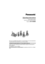 Page 1This unit is compatible with Caller ID. To use this feature, you must subscribe to 
the appropriate service offered by your service provider.
Please read these Operating Instructions before using the unit and save for 
future reference.
For assistance, visit our website:
http://www.panasonic.com/phonehelp for customers in the U.S.A. or Puerto 
Rico.
Charge the handset battery for 7 hours before initial use.
Operating Instructions
5.8 GHz Digital Cordless
 Answering System with Four Handsets
Model No....