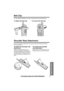 Page 41Useful Information
For assistance, please call: 1-800-211-PANA(7262)41
Belt Clip
You can hang the handset on your belt or pocket using the included belt clip.
To attach the belt clip To remove the belt clip  
Shoulder Rest Attachment
Use the shoulder rest attachment if you need to keep your hands free during a 
phone conversation.
To attach the shoulder rest 
attachment
Attach the included belt clip to the 
handset (see above), then attach the 
shoulder rest attachment to the belt clip 
as shown below....