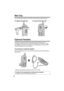 Page 4646
Belt Clip
You can hang the handset on your belt or pocket using the included belt clip.
To attach the belt clip To remove the belt clip 
Optional Headset
Connecting an optional headset to the handset allows hands-free phone 
conversation. Please use only a Panasonic KX-TCA60, KX-TCA86, KX-TCA88, 
KX-TCA88HA, KX-TCA91, KX-TCA92, or KX-TCA98 headset. To order, call the 
accessories telephone number on page 2.
Connecting an optional headset
Open the headset jack cover, and insert the headset plug into...