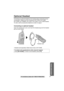 Page 33Useful Information
For assistance, please call: 1-800-211-PANA(7262)33
Optional Headset
Connecting an optional headset to the handset allows hands-free phone 
conversation. Please use only a Panasonic KX-TCA60, KX-TCA86, 
KX-TCA88, KX-TCA88HA, KX-TCA91, KX- TCA92, or KX-TCA98 headset. 
To order, call the accessories telephone number on page 2.
Connecting an optional headset
Open the headset jack cover, and insert the headset plug into the headset 
jack as shown below. 
• Headset sold separately. Model...