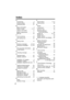 Page 4242
Index
AAccessories  . . . . . . . . . . . . . . .  2
Answer setting  . . . . . . . . . . . .  24
Answering calls . . . . . . . . . . . .  21
B Base unit location . . . . . . . . . . .  3
Battery charge  . . . . . . . . . .  3, 10
— Battery information   . . . . . . . .  11
Battery replacement . . . . . . . .  11
Belt clip . . . . . . . . . . . . . . . . . .  32
C
— Call monitoring . . . . . . . . . . . .  25
Call waiting tone . . . . . . . . . . .  22
D Dialing mode . . . . . . . . . . . . . .  14
E...