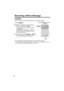Page 5454
Recording a Memo Message
You can record a voice memo message of up to 3 minutes in memory.  
• If you record for over 3 minutes in step 2, the unit will stop recording.
• If “ ” is displayed, 6 beeps sound and “Your message was not recorded. Record your 
message again.” is announced, start again from step 1.
1Press [MEMO].
2After the long beep, talk clearly 20 cm 
(8 inches) away from the MIC.
• The base unit display shows the elapsed 
recording time.
• If the elapsed recording time exceeds 99...