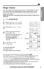 Page 1717
Preparation
For assistance, please call: 1-800-211-PANA(7262)
Ringer volume
Low High
GF H=Save
Ringer volume
Low High
Ringer Volume
You can program the handset ringer volume to HIGH, MEDIUM, LOW or
OFF. If set to OFF, the handset will not ring for external calls, and for
internal calls it will ring at the LOW level. Your phone comes from the
factory set to HIGH.
Make sure the unit is not being used and the handset is lifted off the
base unit.
1
Press (MUTE/FUNCTION).
2
Scroll to “Ringer setting” by...