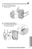 Page 5151
Useful Information
For assistance, please call: 1-800-211-PANA(7262)
4
Connect the telephone line cord.
Mount the unit, then slide down.
•Raise the antenna.
5
To charge the handset battery:
Fix the charge contacts (#) and insert
the hook to the handset hole ($).
•The CHARGE indicator lights.
2
1
Hook
Hole
OR
Hooks 