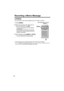 Page 5858
Recording a Memo Message
You can record a voice memo message of up to 3 minutes in memory. 
• If you record for over 3 minutes in step 2, the unit will stop recording.
• If “ ” is displayed, 6 beeps sound and “Your message was not recorded. Record your 
message again.” is announced, start again from step 1.
1Press [MEMO].
2After the long beep, talk clearly 20 cm 
(8 inches) away from the MIC.
• The base unit display shows the elapsed 
recording time.
• If the elapsed recording time exceeds 99...