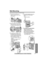 Page 63Useful Information
For assistance, please call: 1-800-211-PANA(7262)63
Wall Mounting
This unit can be mounted on a wall phone plate.
1Push the hook and turn it 
upward. Turn the hook until a 
click is heard.
2Press the tabs in the direction 
of the arrows (1), then remove 
the wall mounting adaptor (2). 
 3Connect the AC adaptor. Tuck 
the telephone line cord inside 
the wall mounting adaptor, then 
push the adaptor in the direction 
of the arrows (1 and 2).
• The word “UP WALL” should face 
upward.
•...