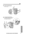 Page 5959
Useful Information
For assistance, please call: 1-800-211-PANA(7262)
4
Connect the telephone line cord. 
Mount the unit, then slide down.
•Raise the antenna.
5
To charge the handset battery:
Fix the charge contacts ( #) and insert
the hook to the handset hole ( $).
•The CHARGE indicator lights.
2
1
Hook
Hole
OR
Hooks 