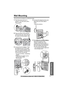 Page 71Useful Information
For assistance, please call: 1-800-211-PANA(7262)71
Wall Mounting
This unit can be mounted on a wall phone plate.
1Push the hook and turn it 
upward. Turn the hook until a 
click is heard.
2Press the tabs in the direction 
of the arrows (1), then remove 
the wall mounting adaptor (2). 
 3Connect the AC adaptor. Tuck 
the telephone line cord inside 
the wall mounting adaptor, then 
push the adaptor in the direction 
of the arrows (1 and 2).
• The word “UP WALL” should face 
upward.
•...