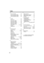 Page 88Index
88
O
—One-Touch Dialer . . . . . . . . . . . . . 50
One-Touch Dialer, dialing . . . . . . . 51
One-Touch Dialer, erasing . . . . . . 52
One-Touch Dialer, storing. . . . . . . 50
P
PAUSE . . . . . . . . . . . . . . . . . . . . . 58
—Phone book  . . . . . . . . . . . . . . . . . 44
Phone book, dialing  . . . . . . . . . . . 46
Phone book, editing  . . . . . . . . . . . 49
Phone book, erasing. . . . . . . . . . . 49
Phone book, names  . . . . . . . . . . . 45
Phone book, storing . . . . . . . . . . ....