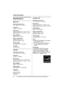 Page 70Useful Information
70For assistance, please visit http://www.panasonic.com/consumersupport
Specifications
Base unit
Operating environment:
5 °C – 40 °C (41 °F – 104 °F)
Frequency:
2.4 GHz – 2.48 GHz
Dimensions:
Approx. height 85 mm x width 175 mm x 
depth 200 mm (3 
11/32 x 6 7/8 x 7 7/8)
Mass (Weight):
Approx. 470 g (1.04 lb.)
Power consumption:
Standby: Approx. 2.0 W
Maximum: Approx. 5.4 W
Power supply:
AC adaptor (120 V AC, 60 Hz)
TX power:
125 mW (max.)
Handset
Operating environment:
5 °C – 40 °C (41...