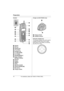 Page 14Preparation
14For assistance, please call 1-800-211-PANA (7262).
Handset
ASpeaker
BSoft key
CHeadset jack
D{C} (TALK)
ENavigator key
F{s} (SP-PHONE)
G{*} (TONE)
H{PAUSE}{REDIAL}
IRinger indicator
Message indicator
JReceiver
KDisplay
L{MENU}
M{OFF}
N{MUTE} {CLEAR}
O{HOLD} {INTERCOM}
PMicrophone
QCharge contactsCharger unit (KX-TG2432 only)
ACharge contacts
BCHARGE indicator
Using the navigator key
The handset navigator key can be used to 
navigate through menus and to select 
items shown on the display,...