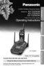 Page 12.4GHz Cordless Answering System
Model No.
KX-TG2583B
KX-TG2583S
KX-TG2583W
Pulse-or-tone dialing capability
Operating Instructions
PLEASE READ BEFORE USE AND SAVE.
Panasonic World Wide Web address:  http://www.panasonic.com
for customers in the USA or Puerto Rico
Charge the battery for about 6 hours before initial use.
Preparation
Cordless Telephone
Answering System
Useful Information
Caller ID Compatible
KX-TG2583B 