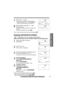 Page 5151For assistance, please call: 1-800-211-PANA(7262)
Cordless Telephone
7
Press (›)(Nextkey).
≥If you want to change the storing name or
number, press (‹)(Editkey) repeatedly to
reach the desired display and change it.
8
When ﬁnished, press (ﬂ)(Savekey).
≥A beep sounds.
≥To continue editing other items, repeat from
step 3.
≥To exit the directory list, press 
(OFF).
≥You can exit the edit mode any time by pressing (OFF).
Erasing(Cordless\Handset) (Base\Unit)
“” is displayed only on the cordless handset...