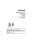 Page 1This unit is compatible with Caller ID. To use this feature, you must subscribe to 
the appropriate service offered by your service provider.
Please read these Operating Instructions before using the unit and save for 
future reference.
For assistance, visit our website:
http://www.panasonic.com/phonehelp for customers in the U.S.A. or Puerto 
Rico.
Charge the handset battery for 6 hours before initial use.
Operating Instructions
2.4 GHz Digital Cordless
 Answering  System
Model No. 
KX-TG2631
2.4 GHz...