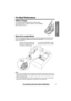 Page 3 
Preparation
 
3 
For assistance, please call: 1-800-211-PANA(7262) 
For Best Performance 
Battery Charge 
A rechargeable Nickel-Metal Hydride (Ni-MH) battery 
powers the handset. Charge the battery for about  
6 hours 
 
before initial use (p. 8). 
Base Unit Location/Noise 
Calls are transmitted between the base unit and the handset using wireless radio 
waves.  
For maximum distance and noise-free operation, 
 the recommended 
base unit location is:  
  
Note: 
• If you use the handset near a...