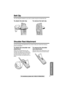 Page 37 
Useful Information
 
37 
For assistance, please call: 1-800-211-PANA(7262) 
Belt Clip 
You can hang the handset on your belt or pocket using the included belt clip. 
To attach the belt clip To remove the belt clip 
Shoulder Rest Attachment 
Use the shoulder rest attachment if you need to keep your hands free during a 
phone conversation. 
To attach the shoulder rest 
attachment 
Attach the included belt clip to the 
handset (see above), then attach the 
shoulder rest attachment to the belt clip 
as...