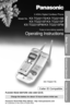 Page 1Preparation
Basic Operation
Advanced Operation
Useful Information
2.4GHz Digital Cordless Phone
Model No.
KX-TG2217S/KX-TG2215B
KX-TG2215F/KX-TG2215P
KX-TG2215PW/KX-TG2215PM
Pulse-or-tone dialing capability
Operating Instructions
Charge the battery for about 15 hours before initial use.
Caller ID Compatible
PLEASE READ BEFORE USE AND SAVE.
Panasonic World Wide Web address:  http://www.panasonic.com
for customers in the USA or Puerto Rico
KX-TG2217S 