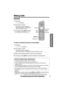 Page 23 
Cordless Telephone
 
For assistance, please call: 1-800-211-PANA(7262) 
23 
Making Calls 
To have a hands-free phone conversation  
• If the handset has lost communication with the base unit, the handset beeps 
3 times and “  
No link to base. Place on cradle and try again.  
” is 
displayed.
• If   
[]  
,   
[]  
 or any other buttons except   
[MUTE]  
 and   
[OFF]  
 is pressed while the 
handset is on the base unit, the handset beeps 3 times and “  
Please lift up 
and try again.  
” is...