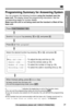 Page 2525
Preparation
For assistance, please call: 1-800-211-PANA(7262)
Programming Summary for Answering System
You can program the following functions using the handset near the
base unit.The display shows the programming instructions. See the
corresponding pages for function details.
Make sure the unit is not being used and the handset is lifted off the
base unit.
•“--------------”indicates the beginning or end of the function menu.
•You can exit the programming mode any time by pressing (OFF).
•If you do...