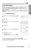 Page 1919
Preparation
For assistance, please call: 1-800-211-PANA(7262)
Auto Talk Feature
The Auto Talk feature allows you to answer a call by lifting the handset off
the base unit without pressing  or  . If you want to use this
feature, turn the feature ON by programming. Your phone comes from the
factory set to OFF.
Make sure the unit is not being used and the handset is lifted off the
base unit.
1
Press (FUNCTION/2WAY!REC).
2
Scroll to “Program” by pressing Öor Ñ.
3
Pressá.
4
Scroll to “Talk switching” by...