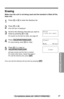 Page 4343For assistance, please call: 1-800-211-PANA(7262)
Erasing
Make sure the unit is not being used and the handset is lifted off the
base unit.
1
Press Üor áto enter the directory list.
2
Press Öor Ñ.
•The ﬁrst item is displayed.
3
Scroll to the directory item that you want to
erase by pressing 
Öor Ñ.
•To search for the item by initial, see page 40.
4
Press (HOLD/FUNCTION/CLEAR).
•To stop erasing, press Ü(Nokey).
5
Press á(Yeskey) or
(HOLD/FUNCTION/CLEAR).
•A beep sounds and the item is erased.
•To erase...