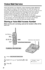 Page 44Voice mail service is an electronic on-line answering system offered by
your telephone company. After subscribing, the voice mail system can
answer calls automatically for you when your line is busy or if calls are not
answered, and caller can leave their messages at the voice mail box
virtually located at the telephone company. After the voice mail box
having received messages, the unit will indicate it in two ways: 
(a) “Voice mail” with the line(s) which received message(s) displayed
on the handset,...