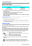 Page 60Important Information
60 Document Version 2007-06  
Battery Information
After your Panasonic battery is fully charged (at 25 °C [77 °F]):
• Operating time may be shorter than listed above depending on usage conditions and 
ambient temperature.
• The battery will drain slowly even while the handset is turned off.
• The handset can receive calls while charging.
• Battery consumption increases when the handset is used out of range. If “ ” flashes, 
power off the handset.
Low Battery Warning
The battery...