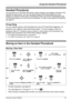 Page 35Using the Handset Phonebook
Document Version 2008-01   35
Handset Phonebook
You can store up to 100 items with names, phone numbers, and category numbers in the 
handset for easy access. You can set unique Ringer/LED/Vibrate patterns for each 
category to identify incoming calls. All Phonebook items are stored in alphabetical order. 
For security purposes, you can lock the Phonebook. To make a call using the Phonebook, 
see page 21.
Private Ring
You can organize entries in the Phonebook into one of 9...