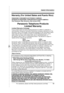 Page 49Useful Information
For assistance, please visit http://www.panasonic.com/help49
✄
Warranty (For United States and Puerto Rico)
PANASONIC CONSUMER ELECTRONICS COMPANY,  
DIVISION OF PANASONIC CORPORATION OF NORTH AMERICA 
One Panasonic Way, Secaucus, New Jersey 07094
Limited Warranty CoverageIf your product does not work properly because of a defect in materials \
or 
workmanship, Panasonic Consumer Electronics Company (referred to as “the 
warrantor”) will, for the length of the period indicated on the...